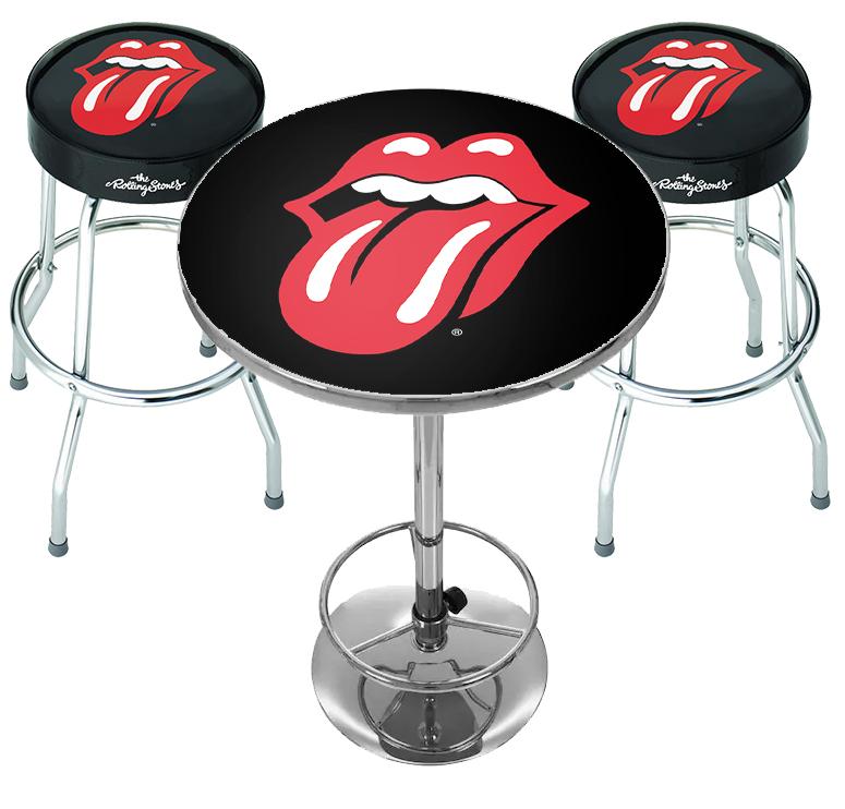 ROCKSAX THE ROLLING STONES BAR TABLE SET - TONGUE