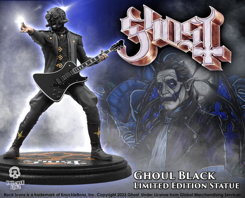 GHOST NAMELESS GHOUL II BLACK ICONZ KNUCKLEBONZ STATUE