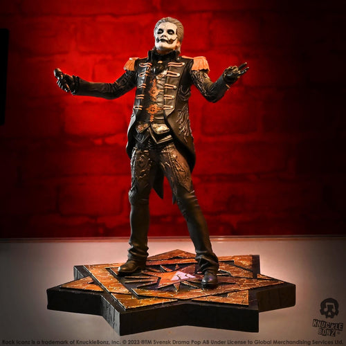 GHOST PAPA EMERITUS IV MILITARY ROCK ICONZ KNUCKLEBONZ STATUE