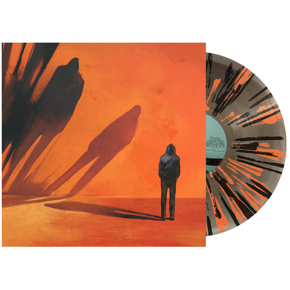 BORN OF OSIRIS'THROUGH SHADOWS' LP (Limited Edition ' Only 100 Made, Cloudy Clear + Black Ice Side A/B w/ Orange + Black Splatter Vinyl)