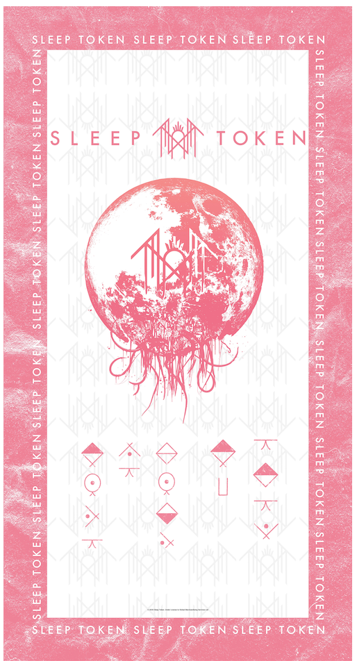 SLEEP TOKEN 'SUMMONING WHITE' BEACH TOWEL (32"x 63")