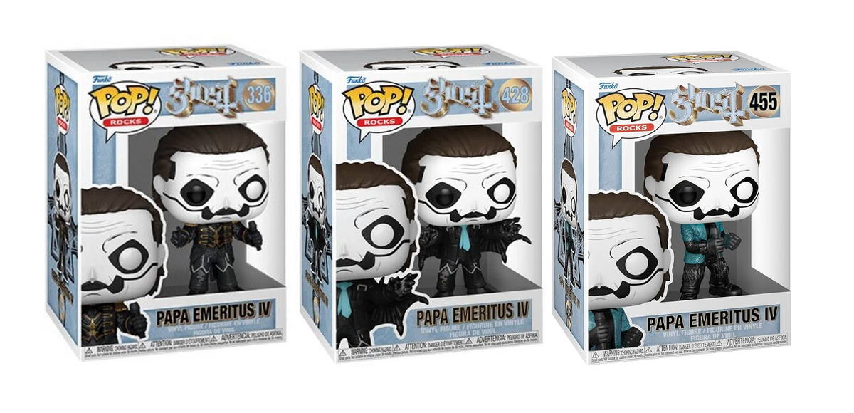 GHOST PAPA EMERITUS IV FUNKO POP! ROCKS FIGURES (Three Pack)