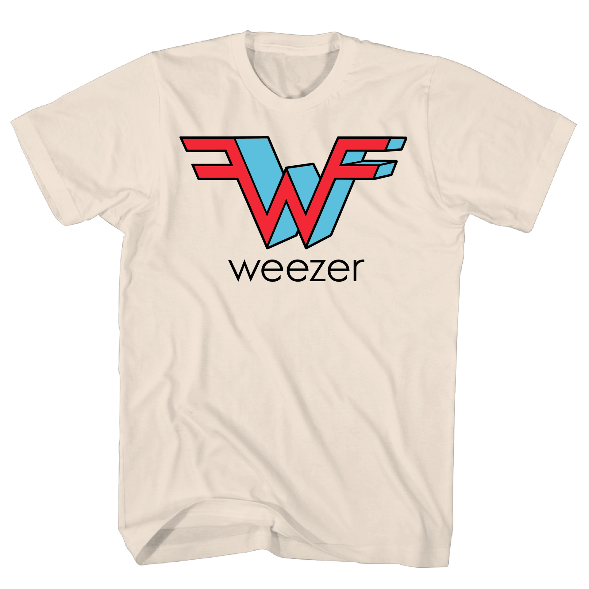WEEZER LOGO NATURAL T-SHIRT