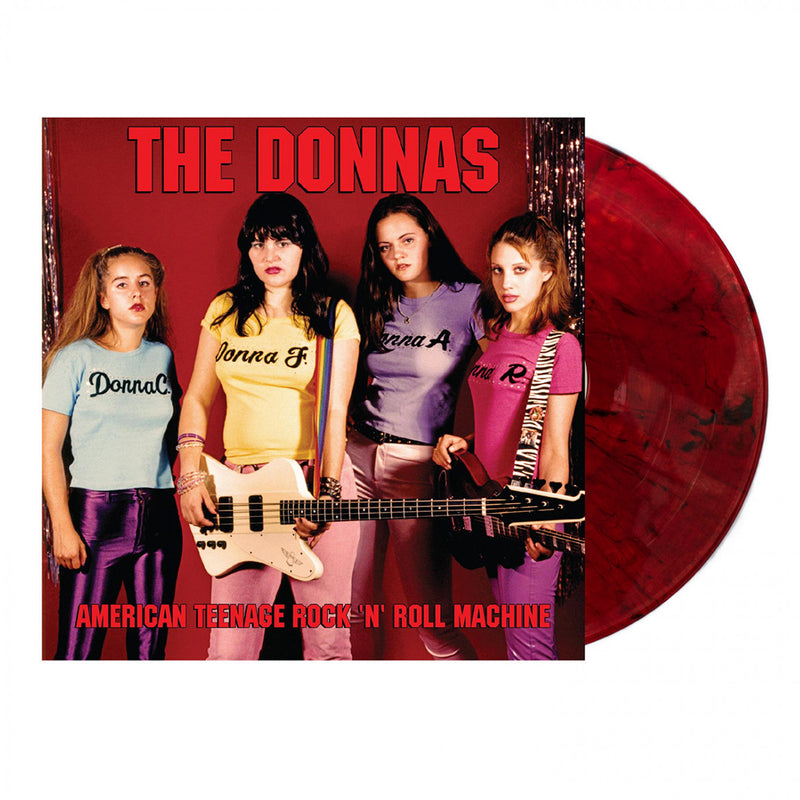 The Donnas American Teenage Rock N Roll Machine Fire Orange With Black Swirl Vinyl