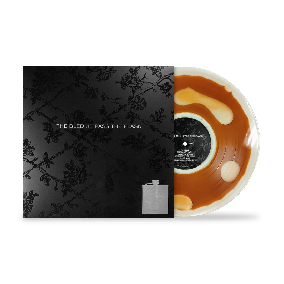 THE BLED'PASS THE FLASK' LP (Limited Edition ' Only 50 Made, "Whiskey" Liquid Filled Vinyl)