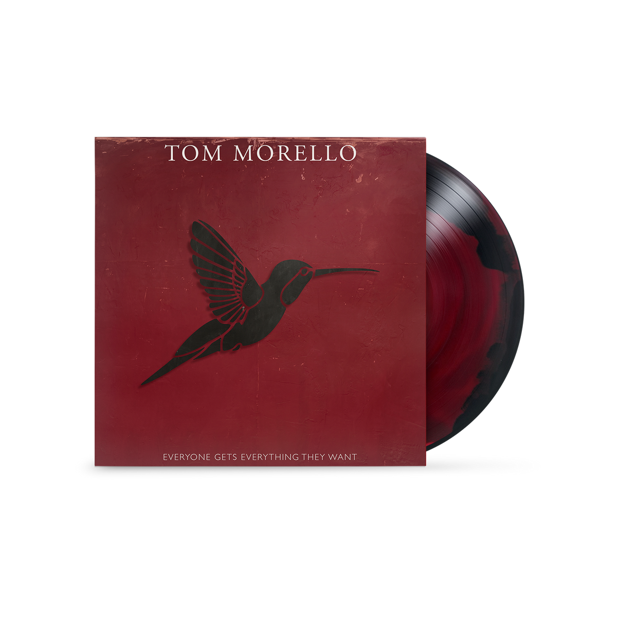 TOM MORELLO ‘EVERYONE GETS EVERYTHING THEY WANT’ LP (Blood Swirl Vinyl)