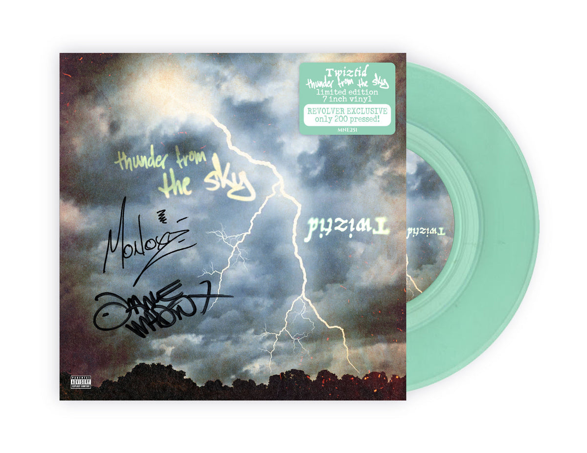 TWIZTID 'WELCOME TO YOUR FUNERAL' LP + 7" (Limited Edition ' Only 200 made, "Cemetery Vortex" Clear w/ Gray & Black Smoke 12" + SIGNED Mint Green 7" Vinyl)