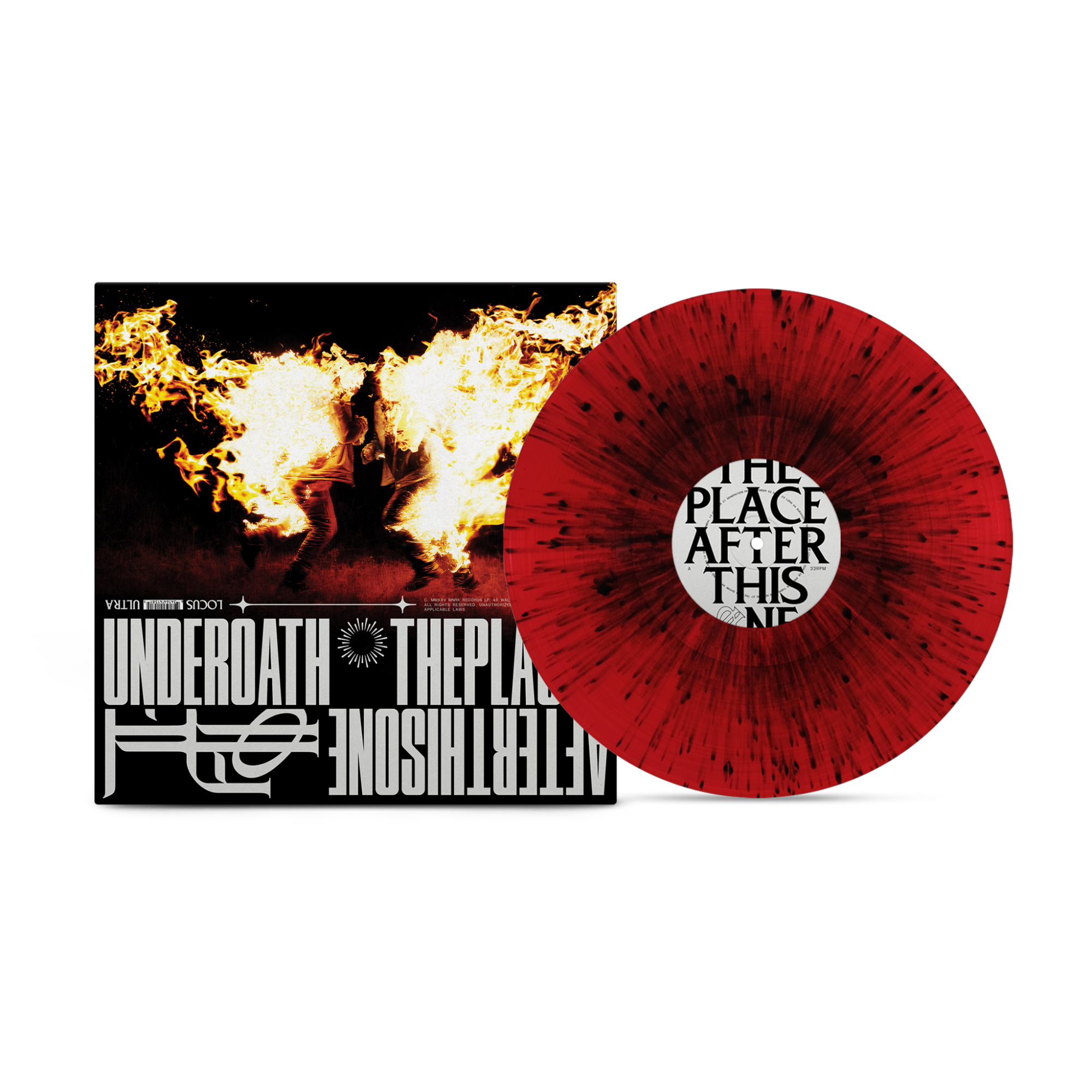 UNDEROATH ‘THE PLACE AFTER THIS ONE’ LP (Limited Edition – Only 300 Made, Translucent Red w/ Black Splatter Vinyl)