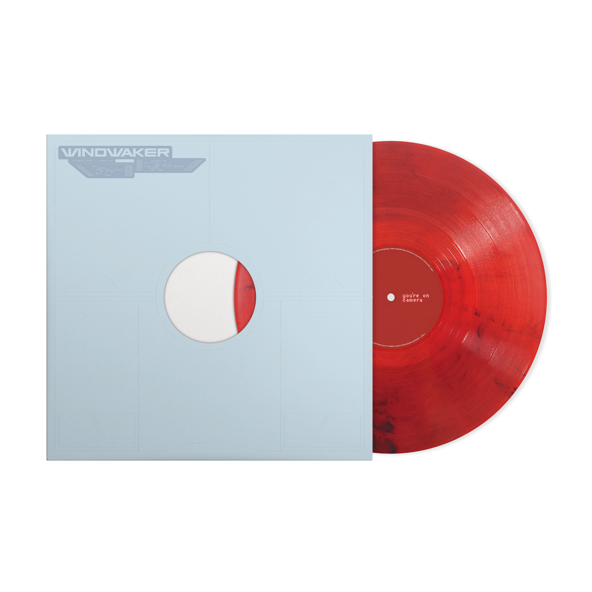 WINDWAKER ‘SMILE, YOU'RE ON CAMERA’ LP (Red Smoke Vinyl) + EXCLUSIVE SIGNED INSERT