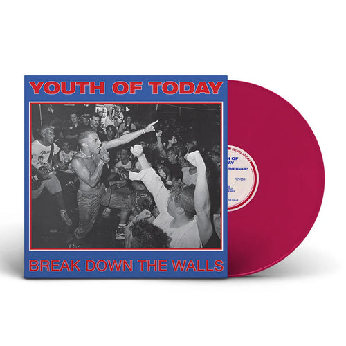 YOUTH OF TODAY 'BREAK DOWN THE WALLS' LP Vinyl (Pink Vinyl)