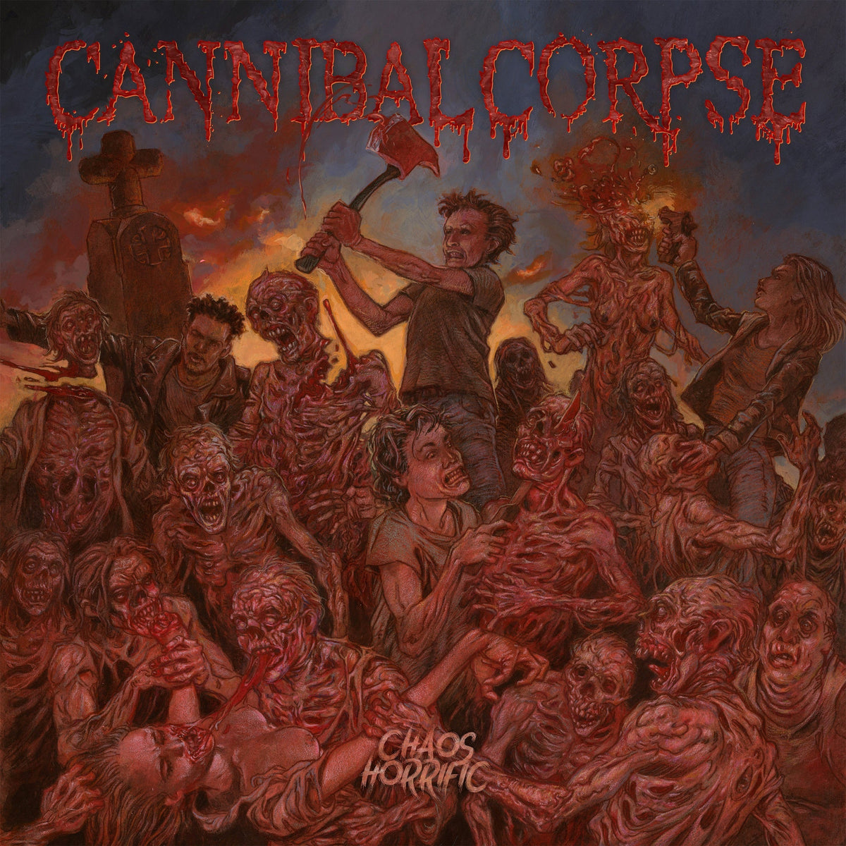 CANNIBAL CORPSE 'CHAOS HORRIFIC' LP (Blue Smoke Vinyl)