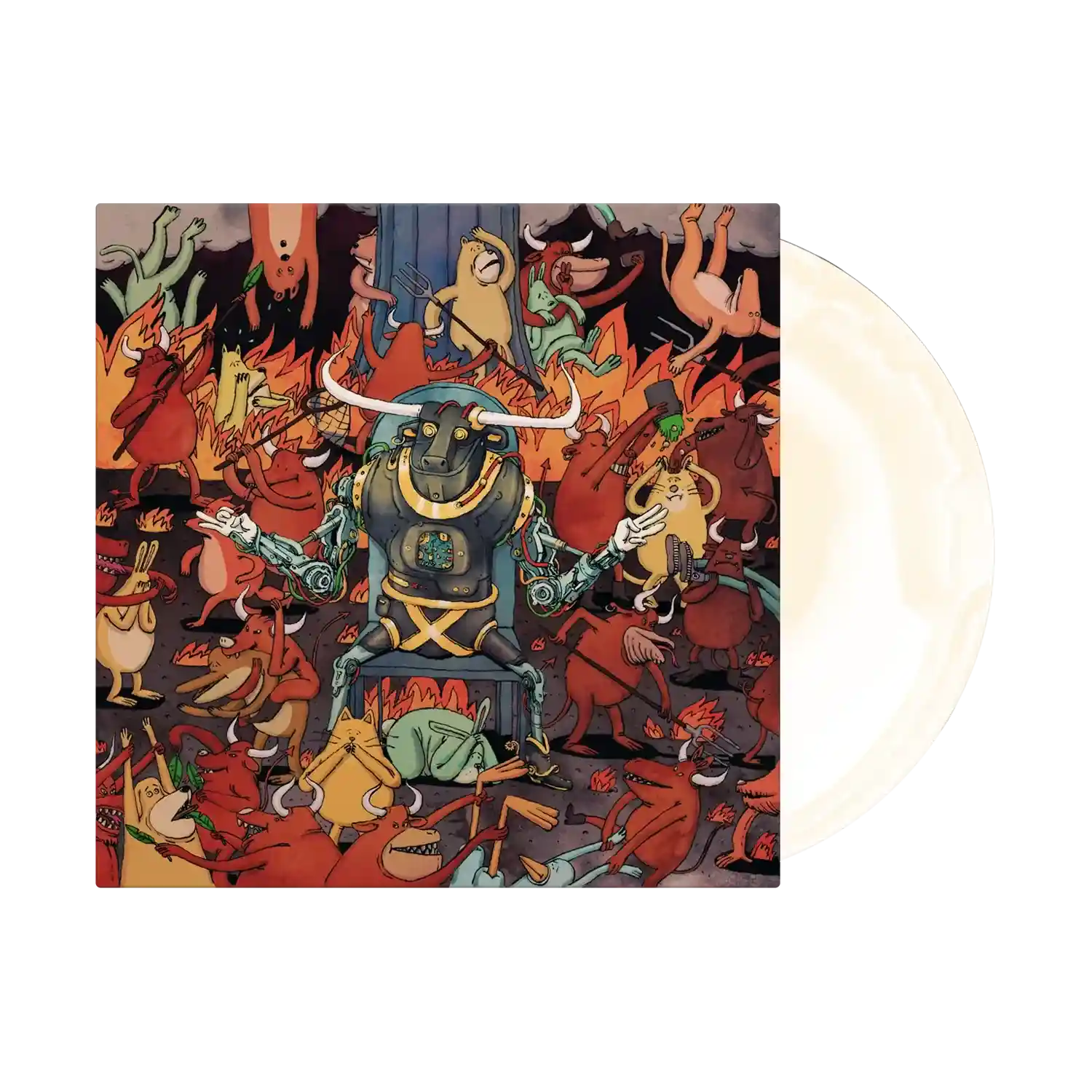 DANCE GAVIN DANCE ‘AFTERBURNER’ LIMITED-EDITION WHITE & BONE VINYL— ONLY 666 MADE