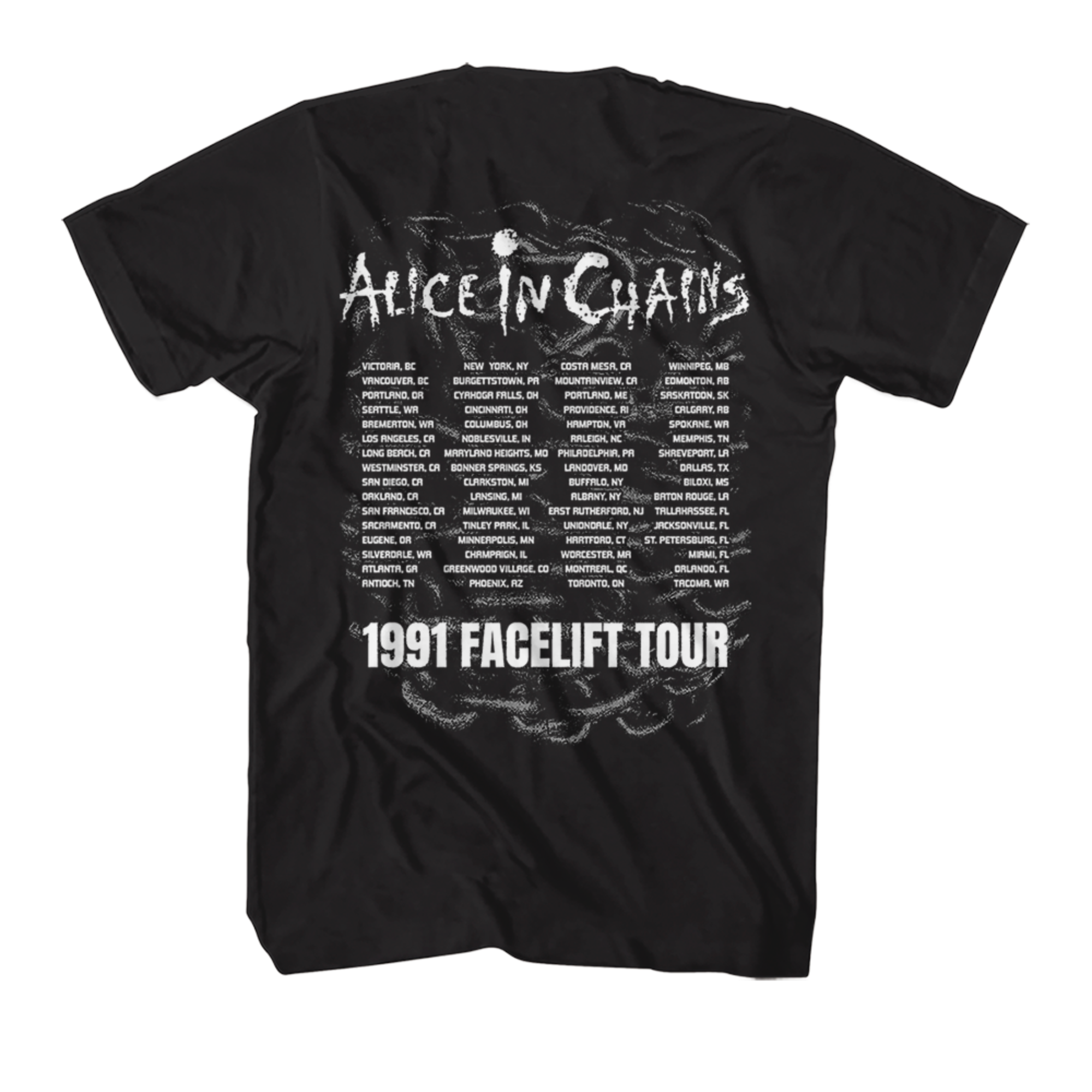 ALICE IN CHAINS 'FACELIFT TOUR 91' T-SHIRT