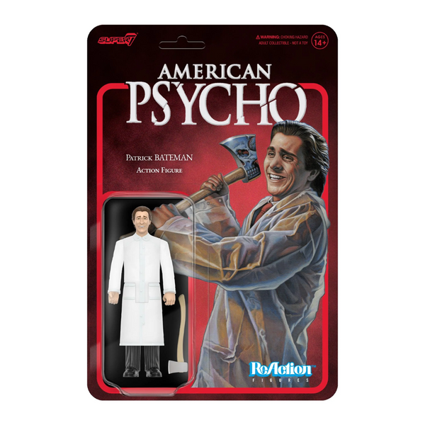 AMERICAN PSYCHO -  PATRICK BATEMAN (RAINCOAT)- REACTION FIGURE WAVE 01