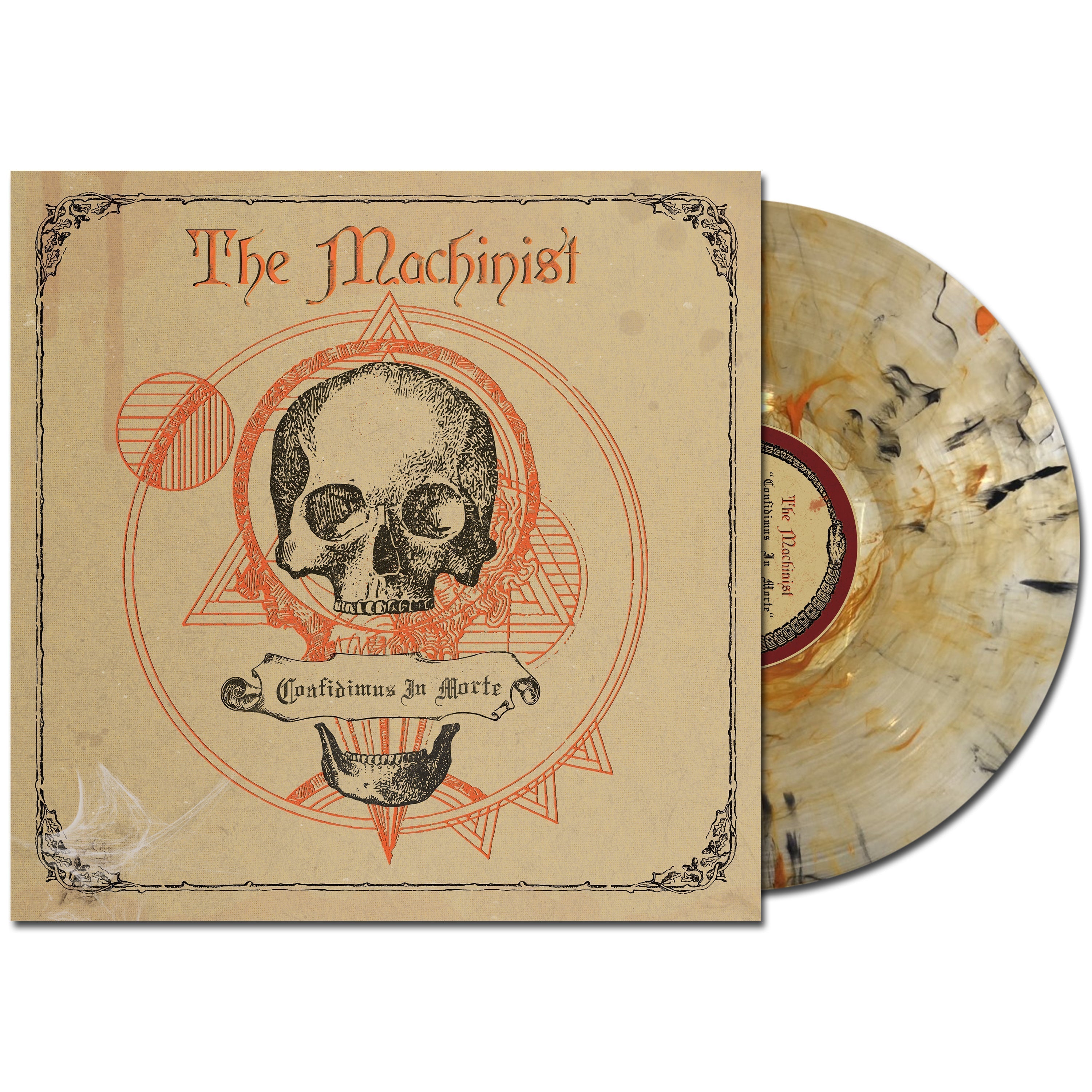 THE MACHINIST 'CONFIDIMUS IN MORTE' LP (Clear w/ Black & Orange Swirl Vinyl)