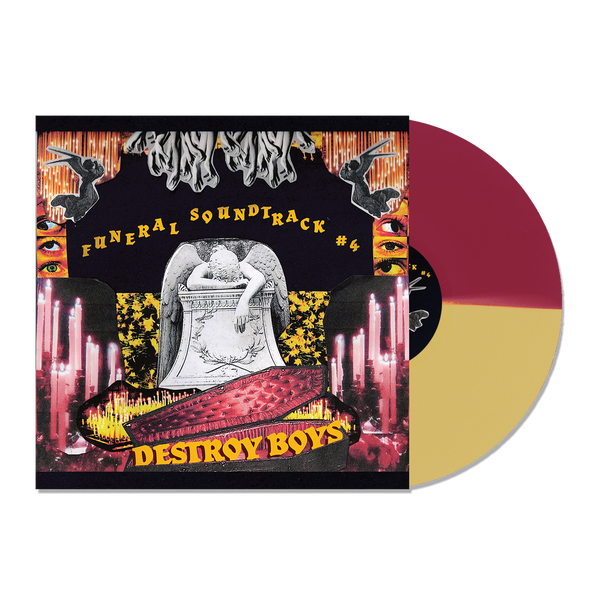 DESTROY BOYS ‘FUNERAL SOUNDTRACK #4’ LP (Limited Edition – Only 500 Made, Red & Gold Split Vinyl)