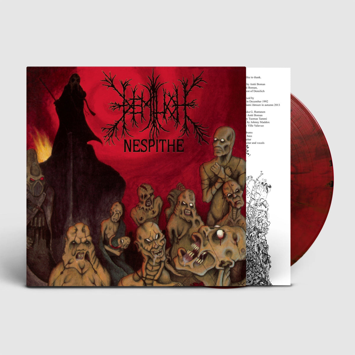 Demilich Nespithe LP Transparent Red Black Smoke