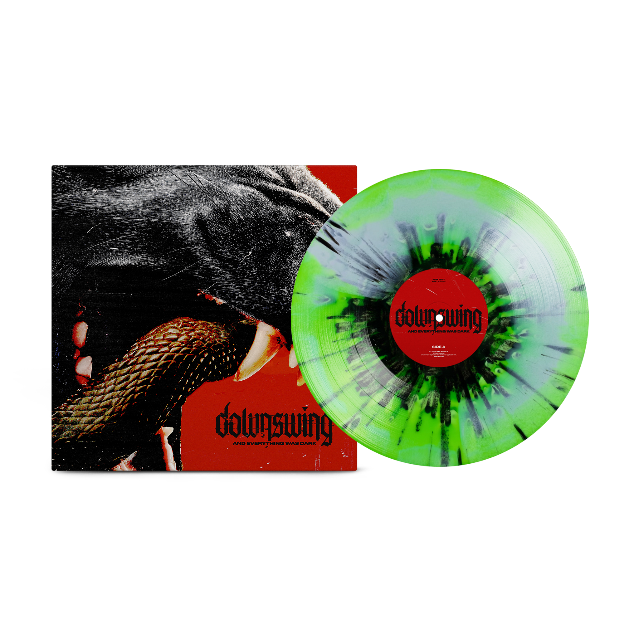 DOWNSWING 'AND EVERYTHING WAS DARK' LP (Green/Black Splatter Vinyl)