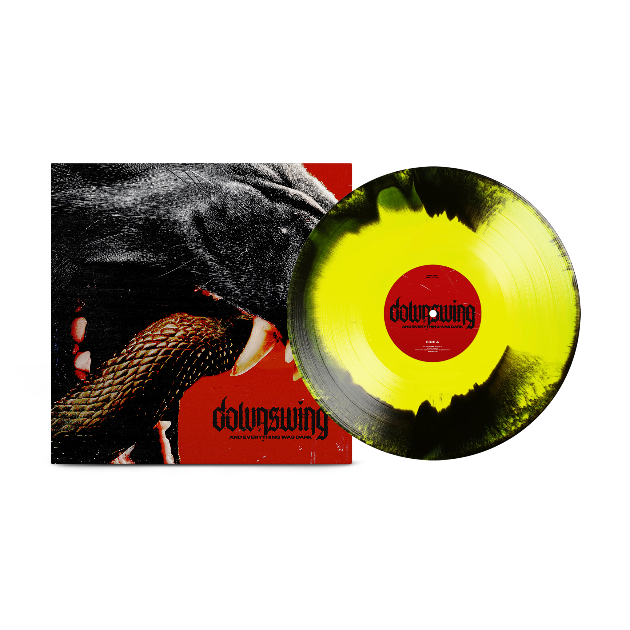DOWNSWING 'AND EVERYTHING WAS DARK' LP (Yellow Blend Vinyl)