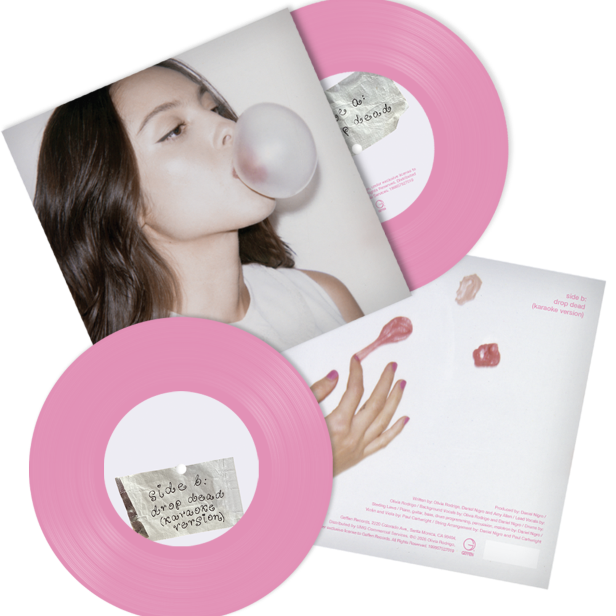 OLIVIA RODRIGO 'DROP DEAD ' 7" SINGLE (Limited, Chewing Gum Pink Vinyl)