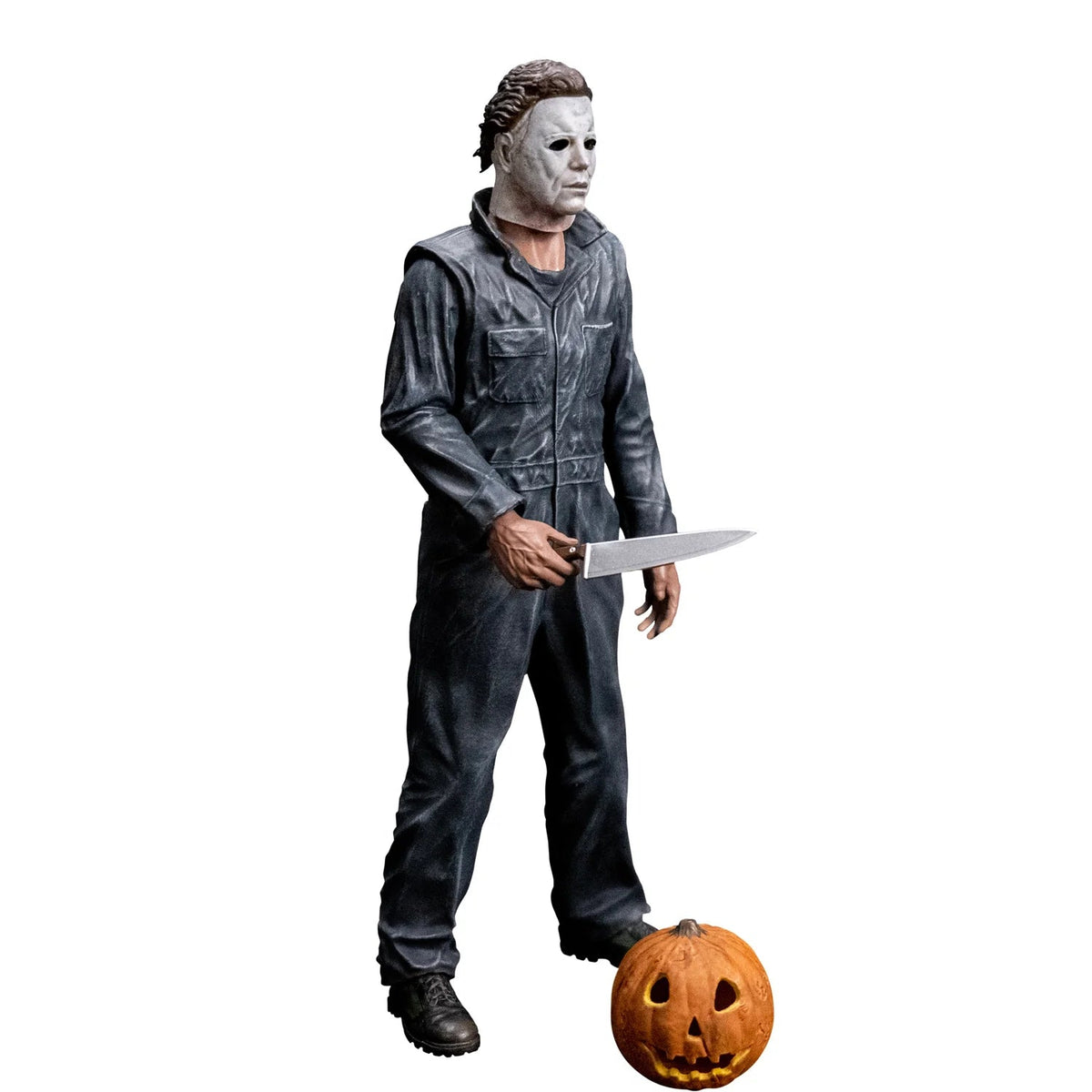 Halloween 1978 Michael Myers 8 Inch Figure Holding Knife Right Side no Background