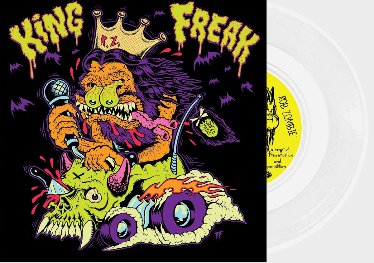 ROB ZOMBIE'KING FREAK' LIMITED-EDITION WHITE 7" VINYL' ONLY 666 MADE