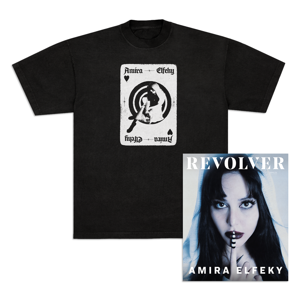 AMIRA ELFEKY X REVOLVER BUNDLE – FALL 2025 ISSUE & EXCLUSIVE T-SHIRT