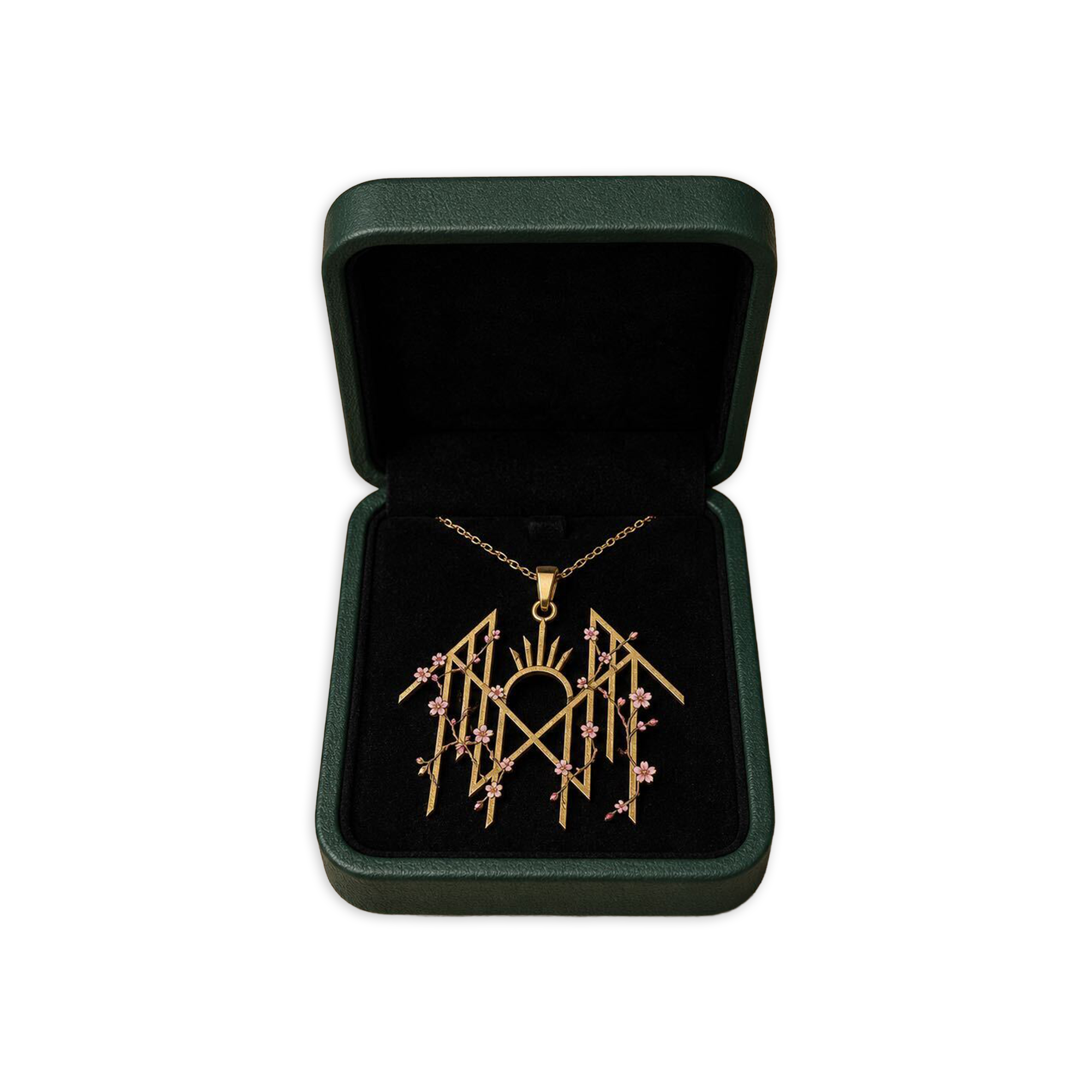 SLEEP TOKEN LOGO w/CHERRY BLOSSOMS NECKLACE (Exclusive and Limited)