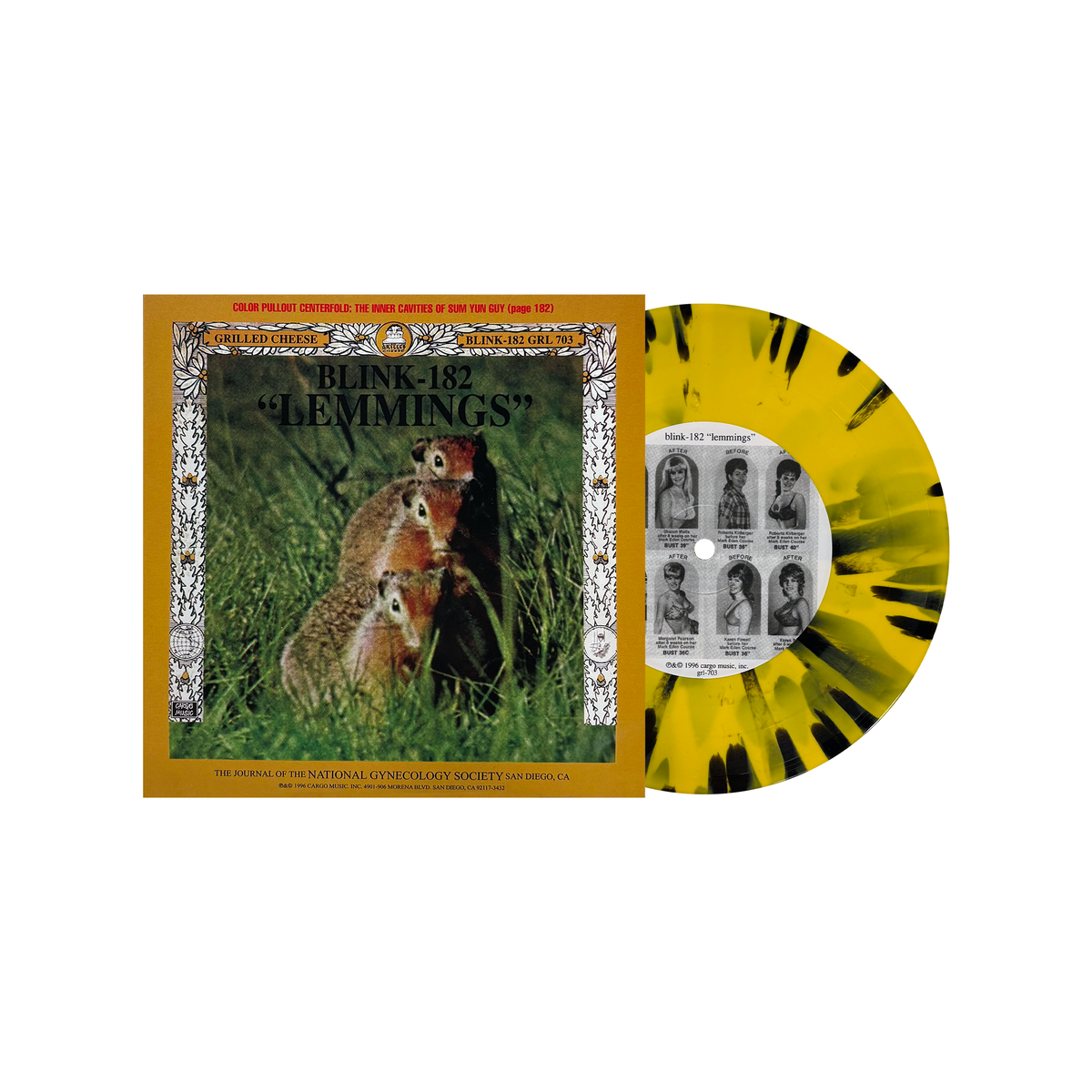 BLINK 182/SWINDLE 'LEMMINGS SPLIT' 7” (Exclusive – Limited to 300, Mus BLINK 182/SWINDLE 'LEMMINGS SPLIT' 7” (Exclusive – Limited to 300, Mus