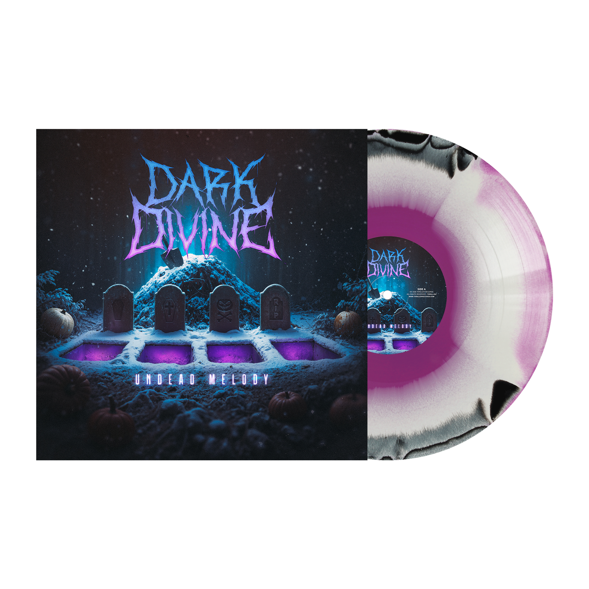 DARK DIVINE 'UNDEAD MELODY' LP - LTD. 400 - BLACK/WHITE/PURPLE/SMUSH