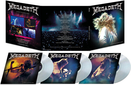 MEGADETH 'NIGHT IN BUENOS AIRES' 3LP (Clear Vinyl)
