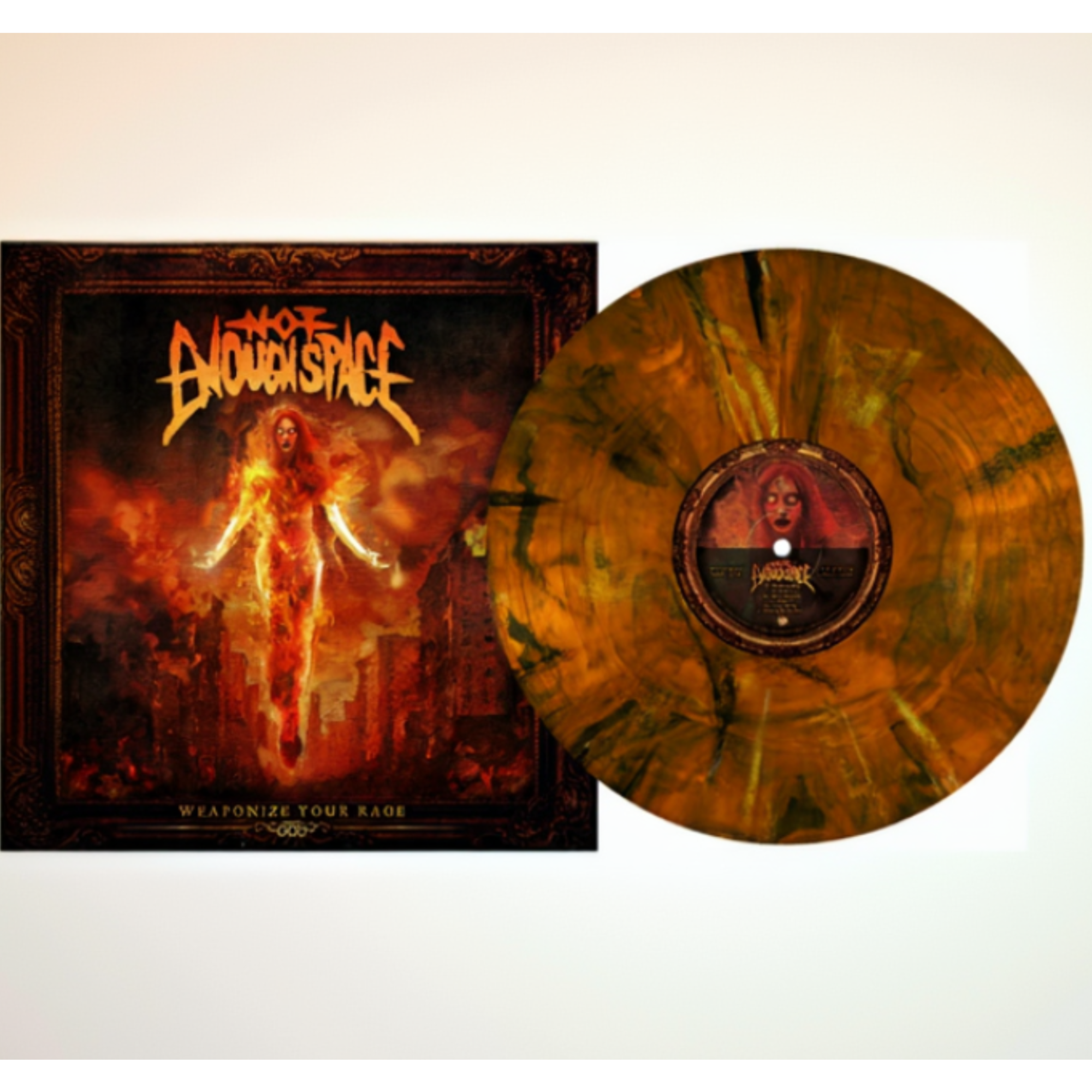 NOT ENOUGH SPACE ‘WEAPONIZE YOUR RAGE’ LP (Exclusive – Limited to 400, Tigers Eye Vinyl)