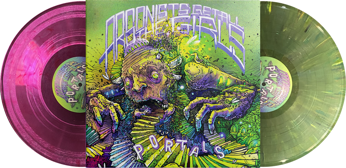 ARSONISTS GET ALL THE GIRLS 'PORTALS' 2LP (Limited Edition ' Only 100 Made, Opaque Mix and Violet w/ White Swirl Vinyl)