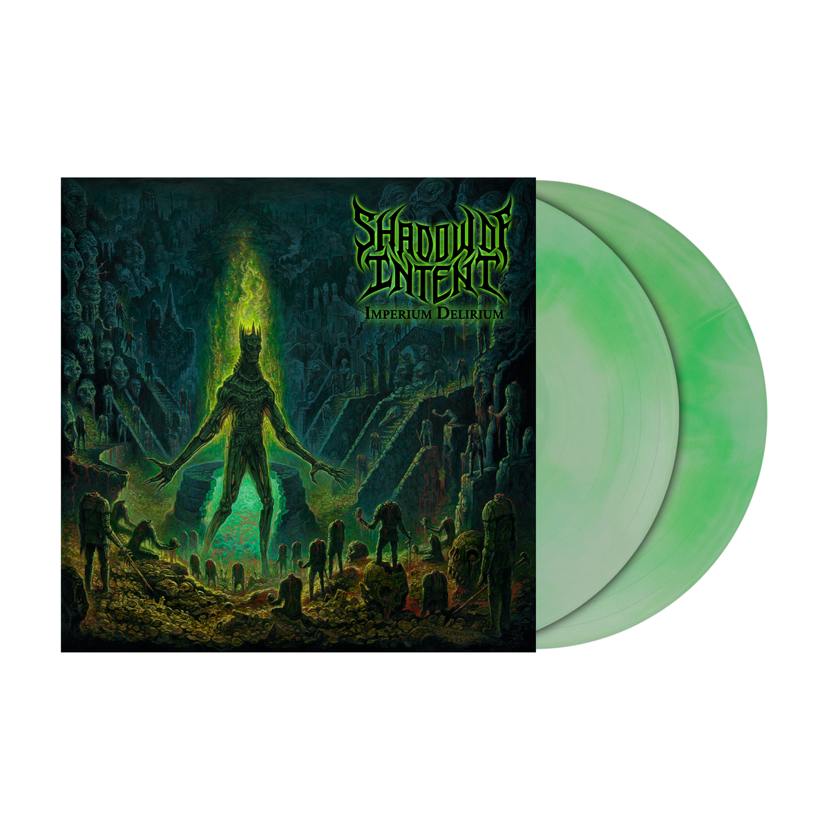 SHADOW OF INTENT'IMPERIUM DELIRIUM' 2LP (Limited Edition ' Only 200 Made, Green and Bone Galaxy Vinyl)