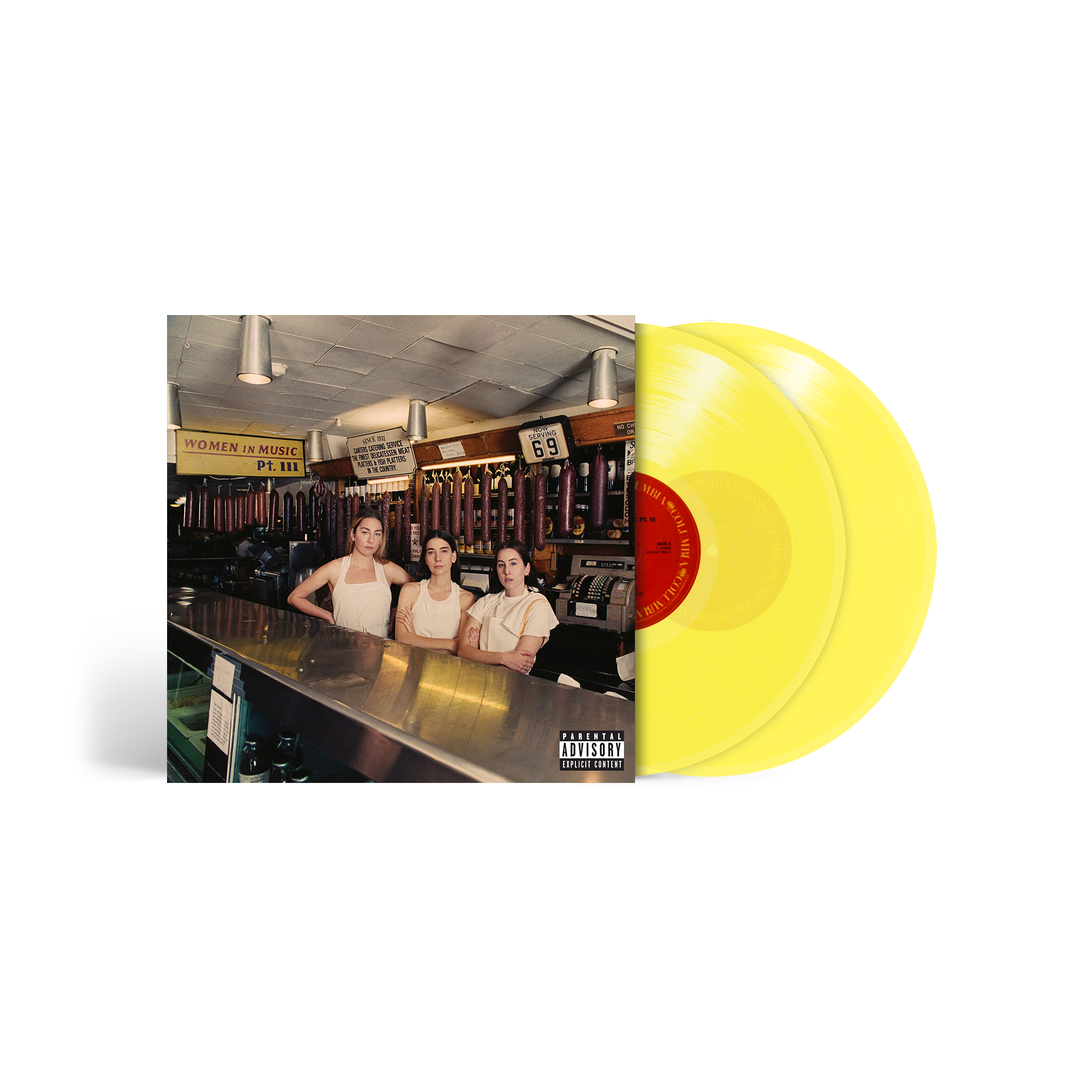 HAIM 'WOMEN IN MUSIC PT. III' 2LP (Yellow Translucent)