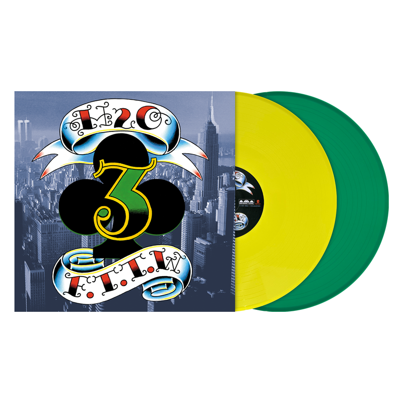 H2O ‘FASTER THAN THE WORLD’ 25TH ANNIVERSARY 2LP (Limited Edition – Only 200 Made, Opaque Yellow & Opaque Green Vinyl)