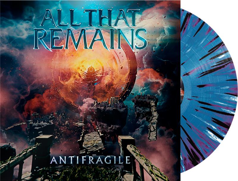ALL THAT REMAINS'ANTIFRAGILE' LP (Limited Edition ' Only 200 made, Cyan & Purple w/ Black & White Heavy Splatter Vinyl)