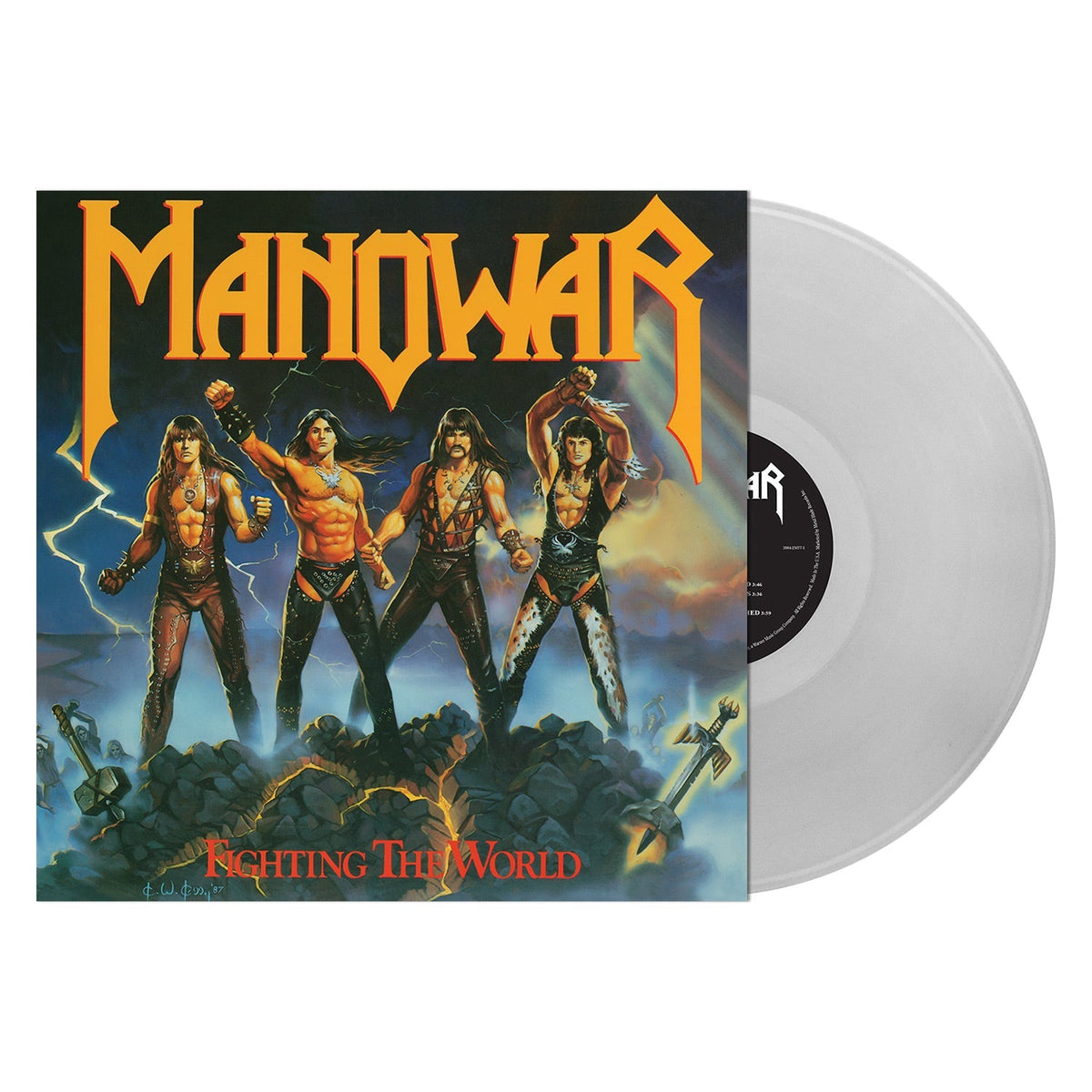 MANOWAR 'FIGHTING THE WORLD' CLEAR LP