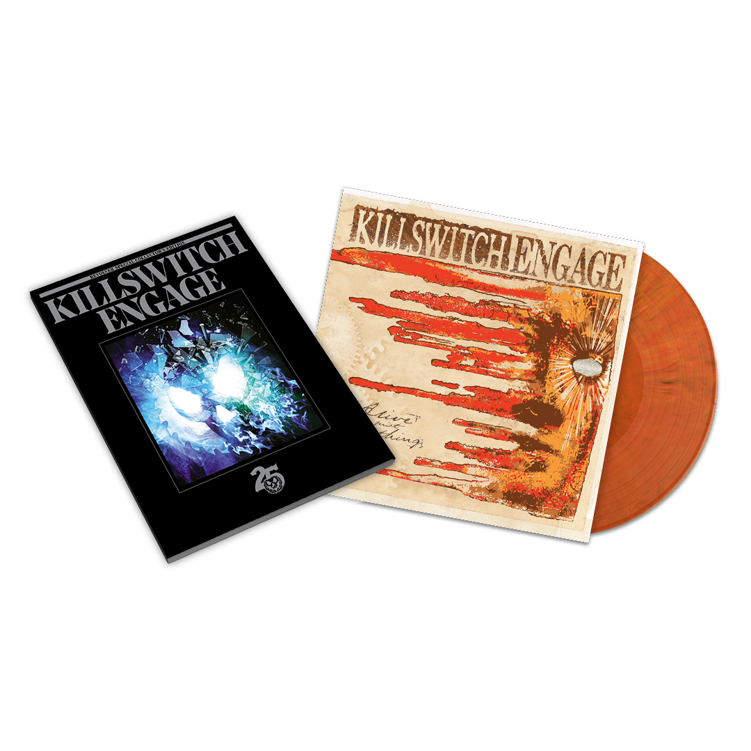 KILLSWITCH ENGAGE'ALIVE OR JUST BREATHING' LP - EXCLUSIVE - LTD. 500 - VOODOOO + "SKULL COVER" SPECIAL COLLECTOR'S EDITION DELUXE MAGAZINE