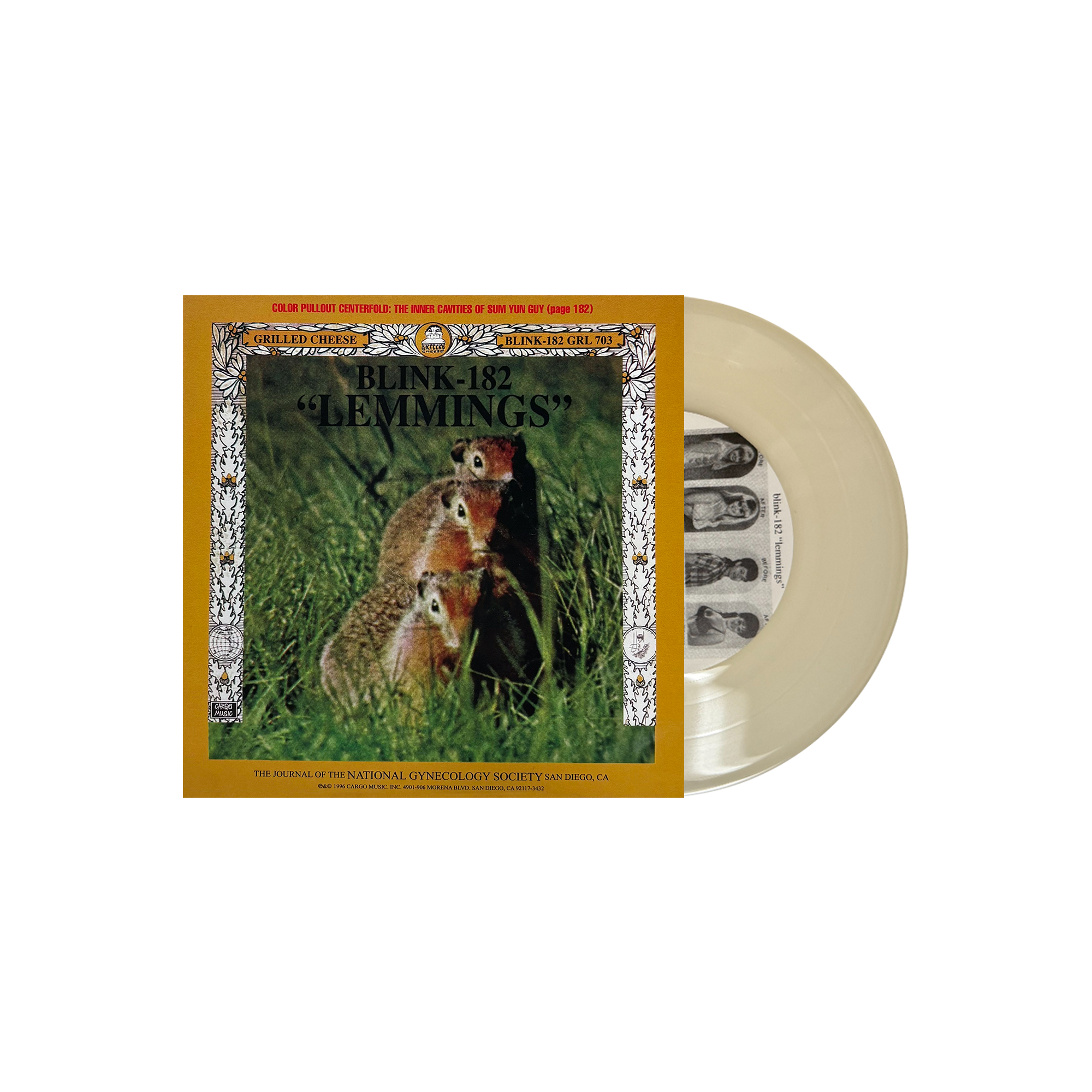 BLINK 182/SWINDLE ‘LEMMINGS SPLIT’ 7” (Glow-in-the-dark Vinyl)