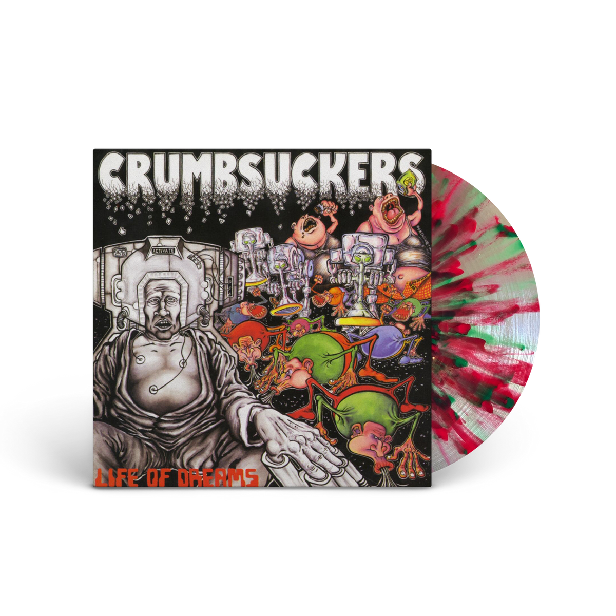 CRUMBSUCKERS'LIFE OF DREAMS' LP(Limited Edition ' Only 300 Made, Clear Apple Red & Emerald Green Splatter Vinyl)