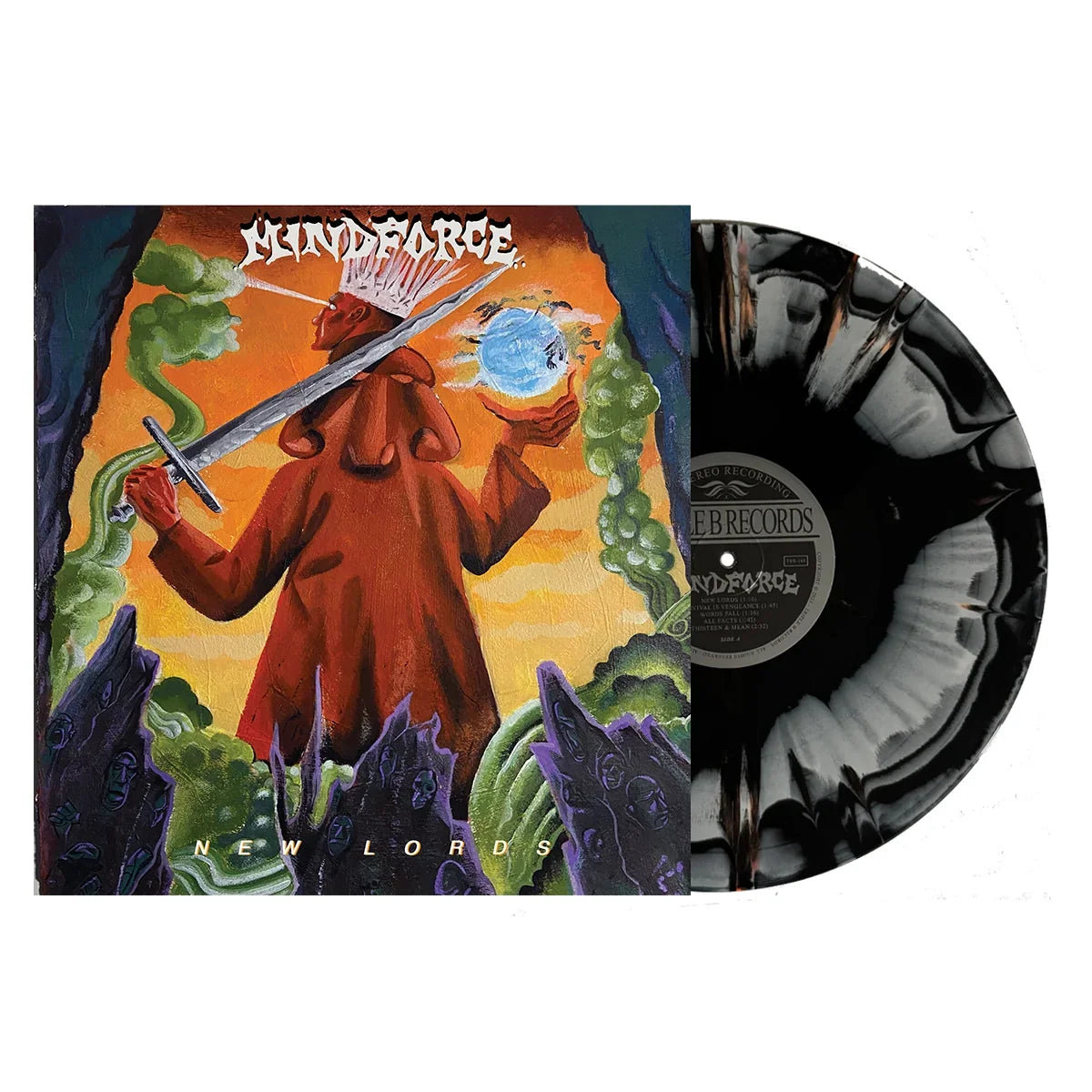 MINDFORCE 'NEW LORDS' LP (Black/Grey/White Swirl Vinyl)