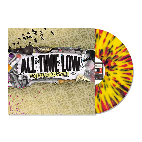 ALL TIME LOW ‘NOTHING PERSONAL’ LIMITED-EDITION TRANSPARENT YELLOW WITH BLACK AND PINK SPLATTER LP – ONLY 500 MADE