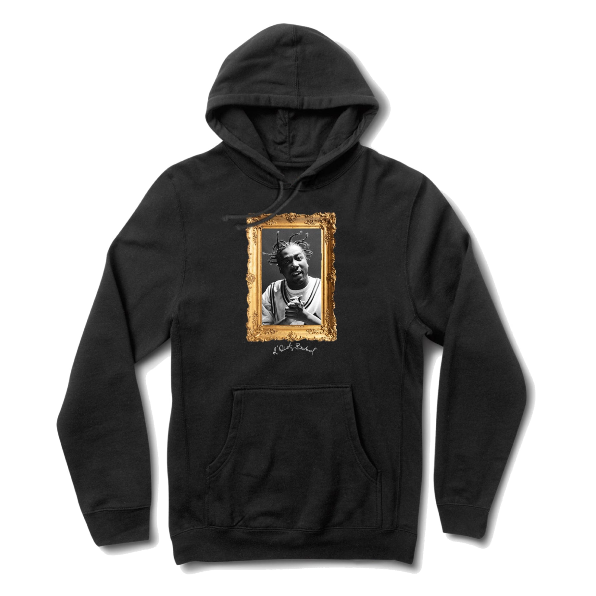 Portrait Hoodie Black Front