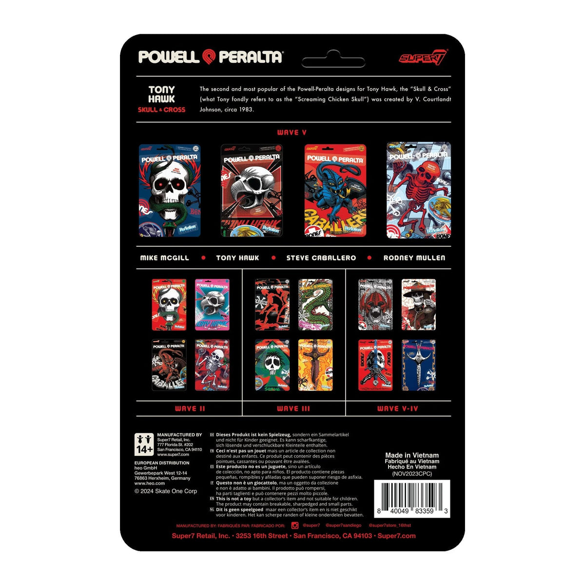 Powell Peralta Tony Hawk Mt Trashmore 85 Back of Card