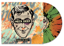 NECK DEEP ‘RAIN IN JULY’ 10TH ANNIVERSARY LP (Limited Edition – Only 300 made, Transparent Orange & Green Pinwheel w/ Black Splatter Vinyl)