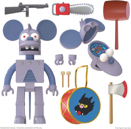 SIMPSONS ULTIMATES! WAVE 1 - ROBOT ITCHY FIGURE