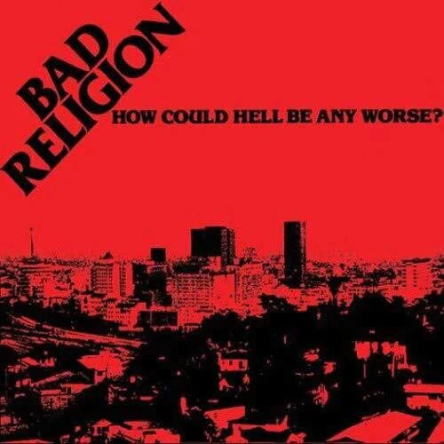 BAD RELIGION 'HOW COULD HELL BE ANY WORSE?' LP (40th Anniversary, Clear w/Black Smoke Vinyl)