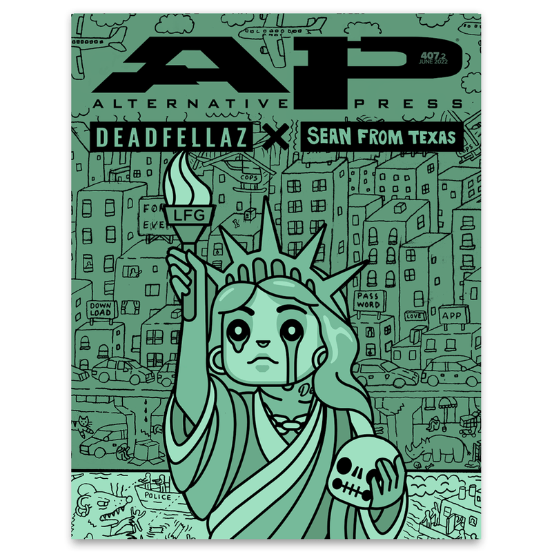 DEADFELLAZ x Sean From Texas: Alternative Press Magazine - June 2022 New Gen Magazine Alternative Press 
