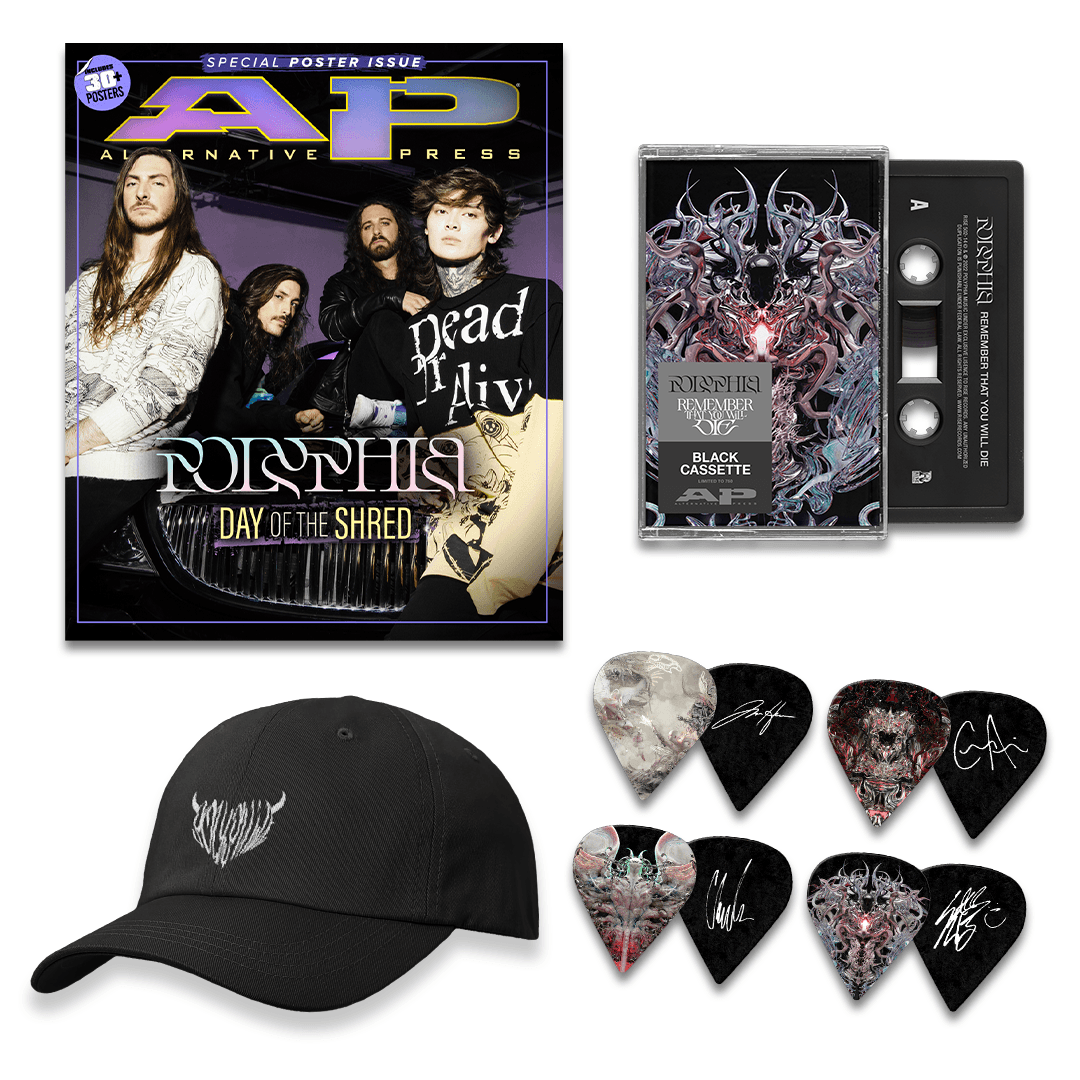 AP x Polyphia: 'Remember That You Will Die' Limited Edition Cassette, Dad Hat & Guitar Picks Bundle New Gen Magazine Alternative Press 